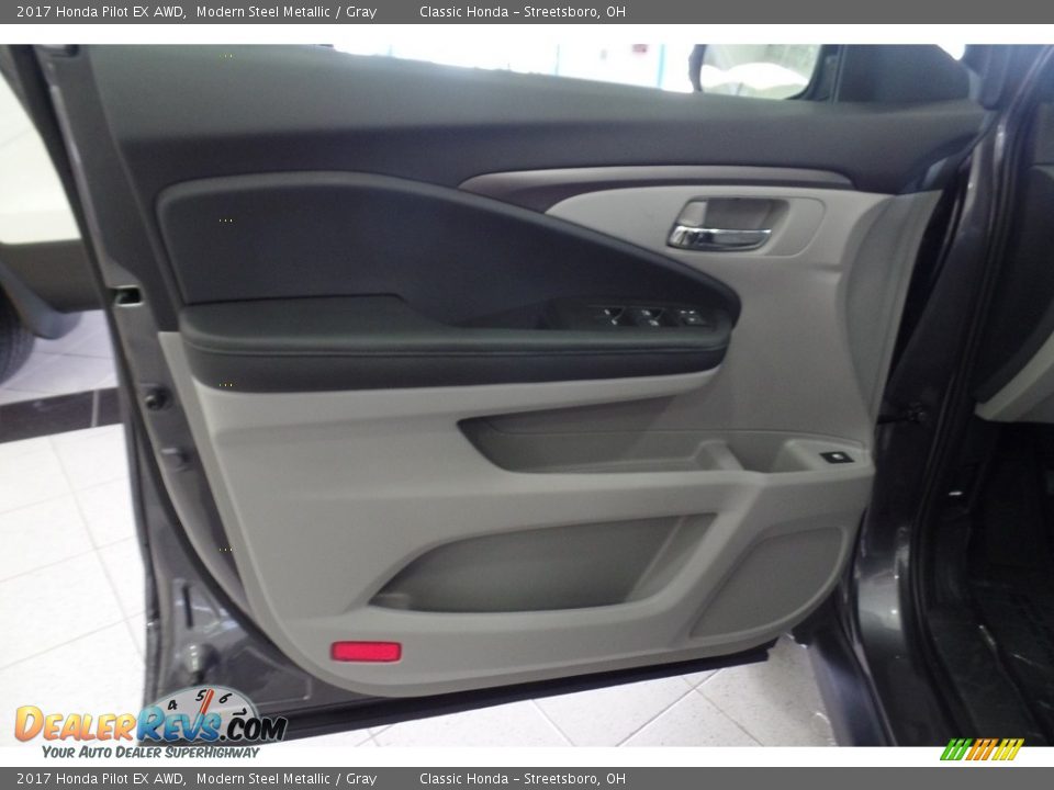 2017 Honda Pilot EX AWD Modern Steel Metallic / Gray Photo #6