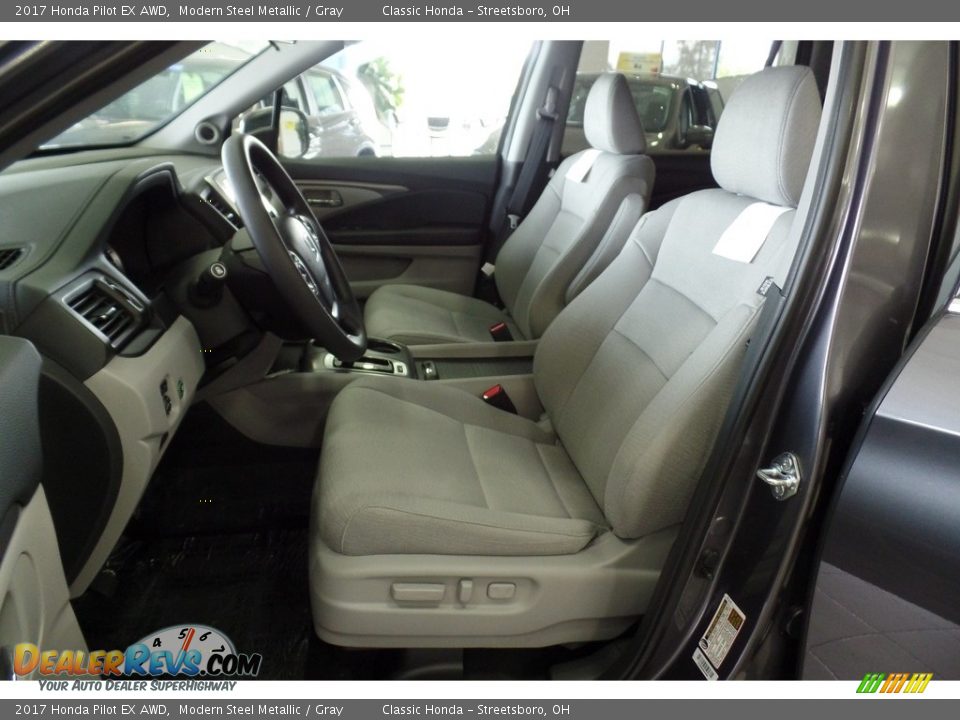2017 Honda Pilot EX AWD Modern Steel Metallic / Gray Photo #9