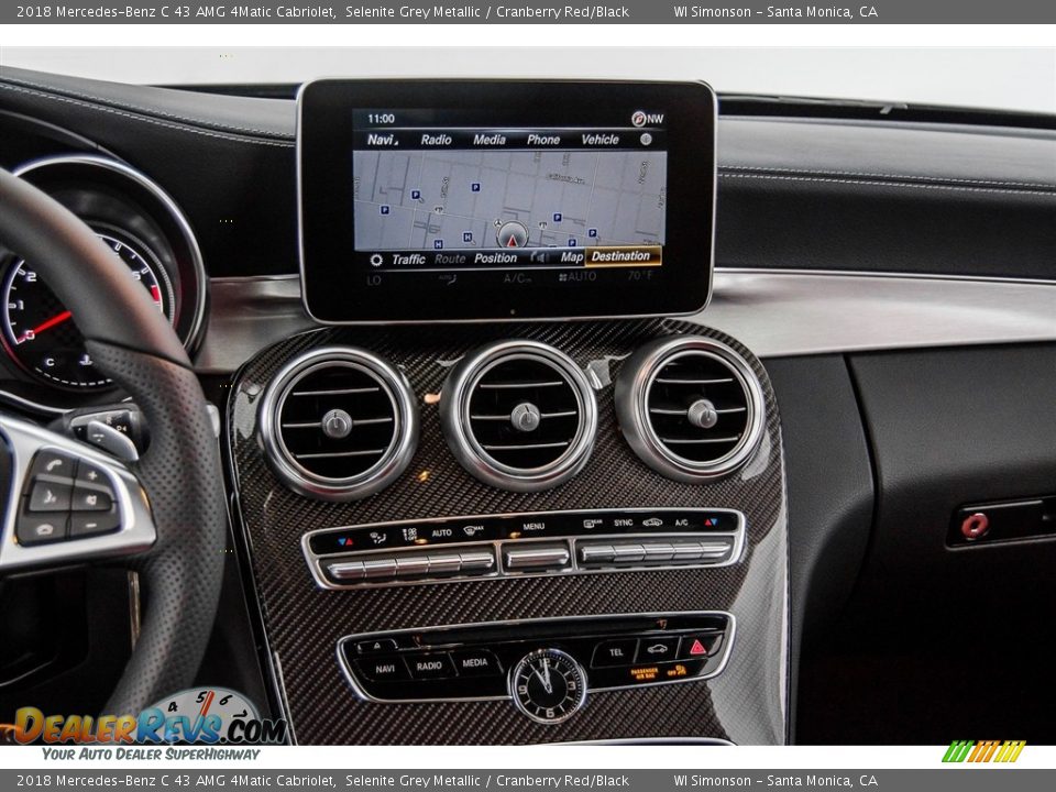 Navigation of 2018 Mercedes-Benz C 43 AMG 4Matic Cabriolet Photo #5