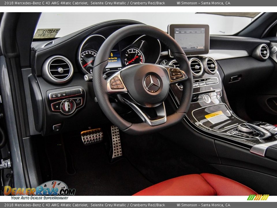 Dashboard of 2018 Mercedes-Benz C 43 AMG 4Matic Cabriolet Photo #6