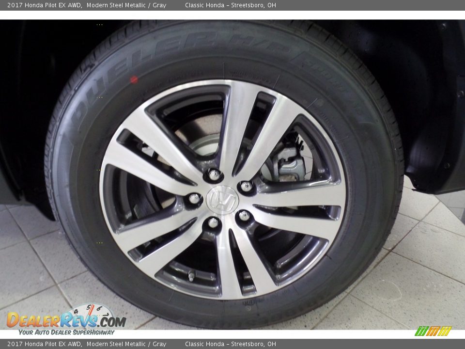 2017 Honda Pilot EX AWD Modern Steel Metallic / Gray Photo #18