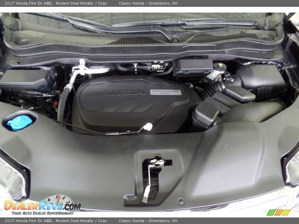 2017 Honda Pilot EX AWD Modern Steel Metallic / Gray Photo #19