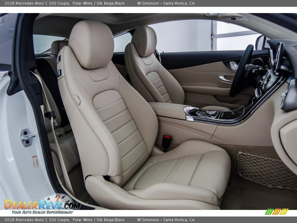 2018 Mercedes-Benz C 300 Coupe Polar White / Silk Beige/Black Photo #2
