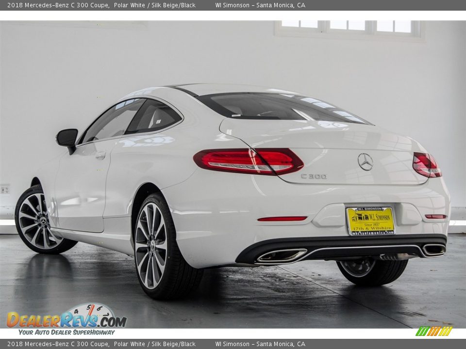 2018 Mercedes-Benz C 300 Coupe Polar White / Silk Beige/Black Photo #3