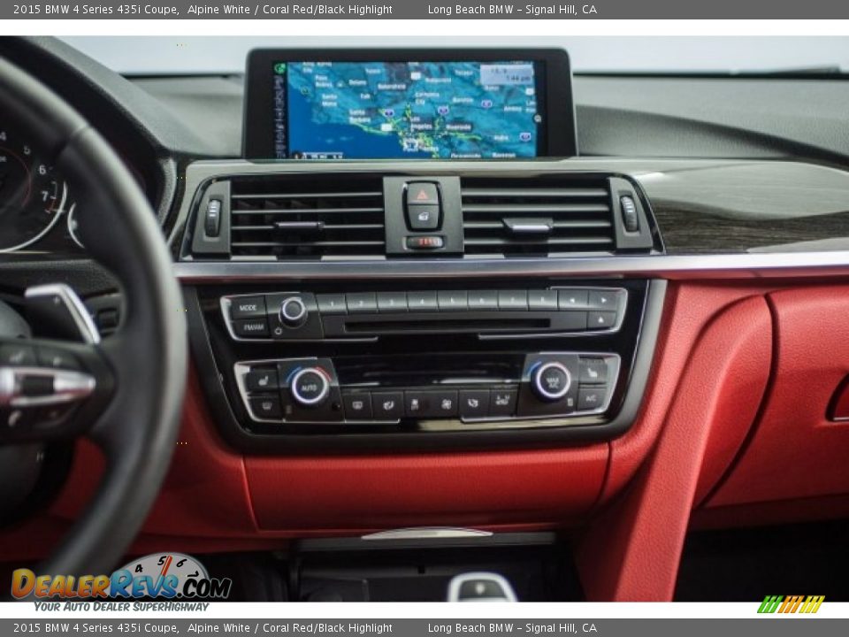 2015 BMW 4 Series 435i Coupe Alpine White / Coral Red/Black Highlight Photo #5