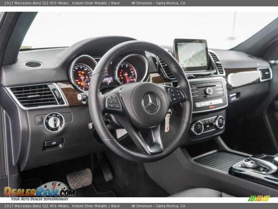 2017 Mercedes-Benz GLS 450 4Matic Iridium Silver Metallic / Black Photo #6