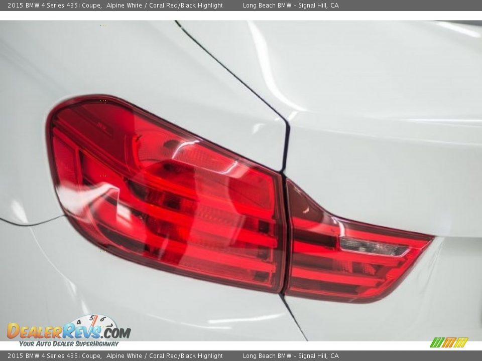 2015 BMW 4 Series 435i Coupe Alpine White / Coral Red/Black Highlight Photo #20