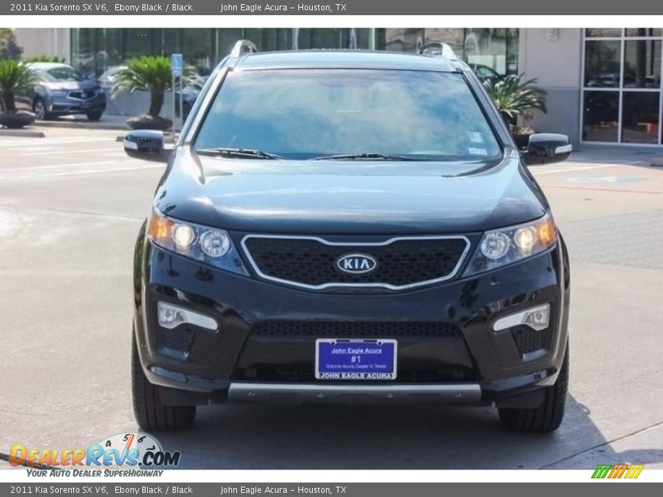 2011 Kia Sorento SX V6 Ebony Black / Black Photo #2