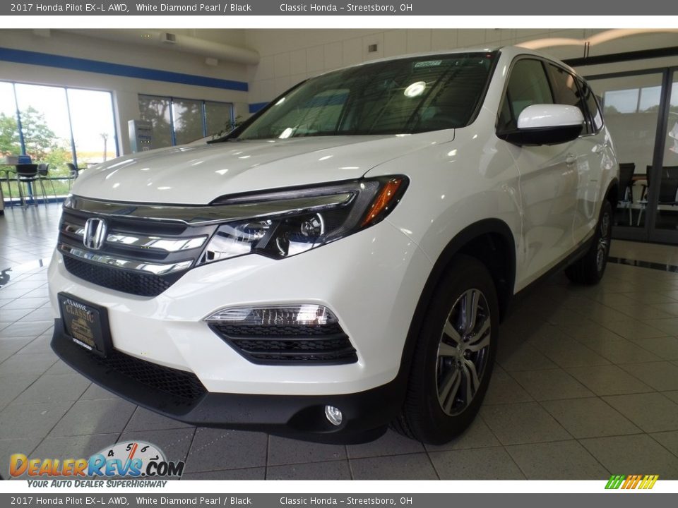 2017 Honda Pilot EX-L AWD White Diamond Pearl / Black Photo #1