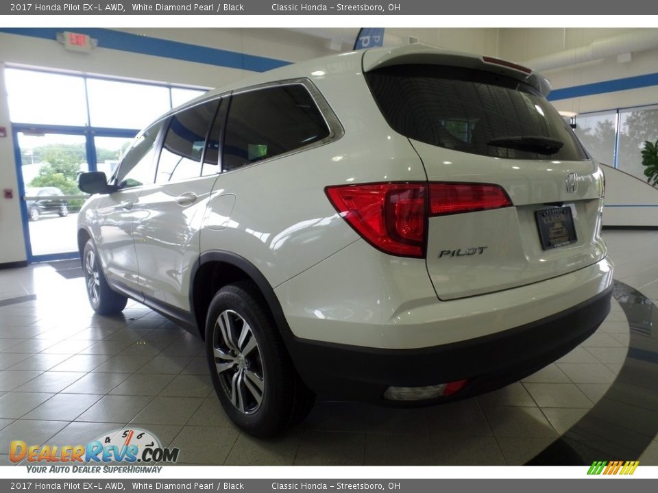 2017 Honda Pilot EX-L AWD White Diamond Pearl / Black Photo #2