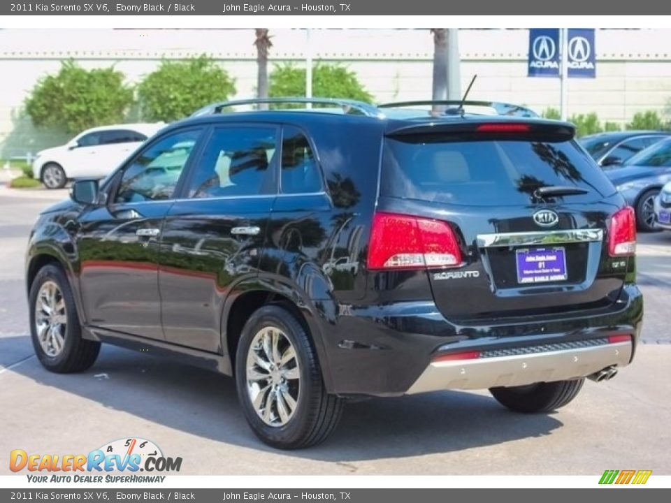 2011 Kia Sorento SX V6 Ebony Black / Black Photo #5