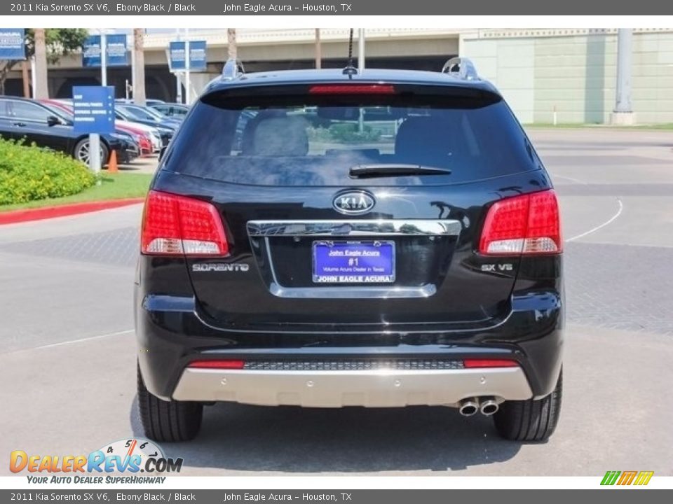 2011 Kia Sorento SX V6 Ebony Black / Black Photo #6