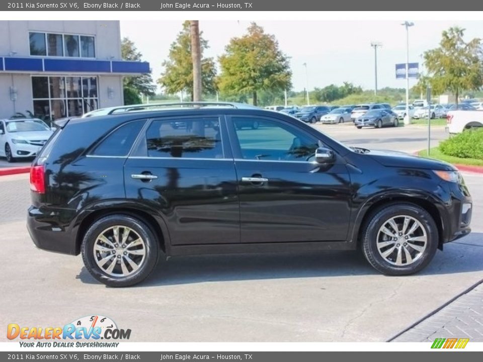 2011 Kia Sorento SX V6 Ebony Black / Black Photo #8