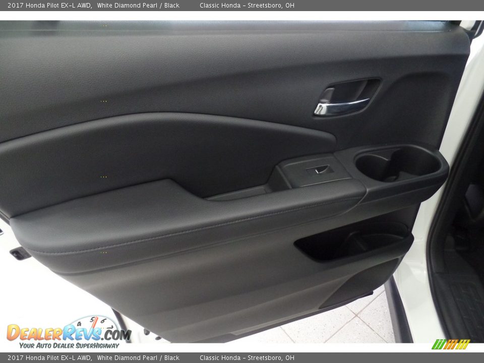2017 Honda Pilot EX-L AWD White Diamond Pearl / Black Photo #6