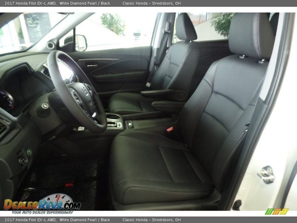 2017 Honda Pilot EX-L AWD White Diamond Pearl / Black Photo #8