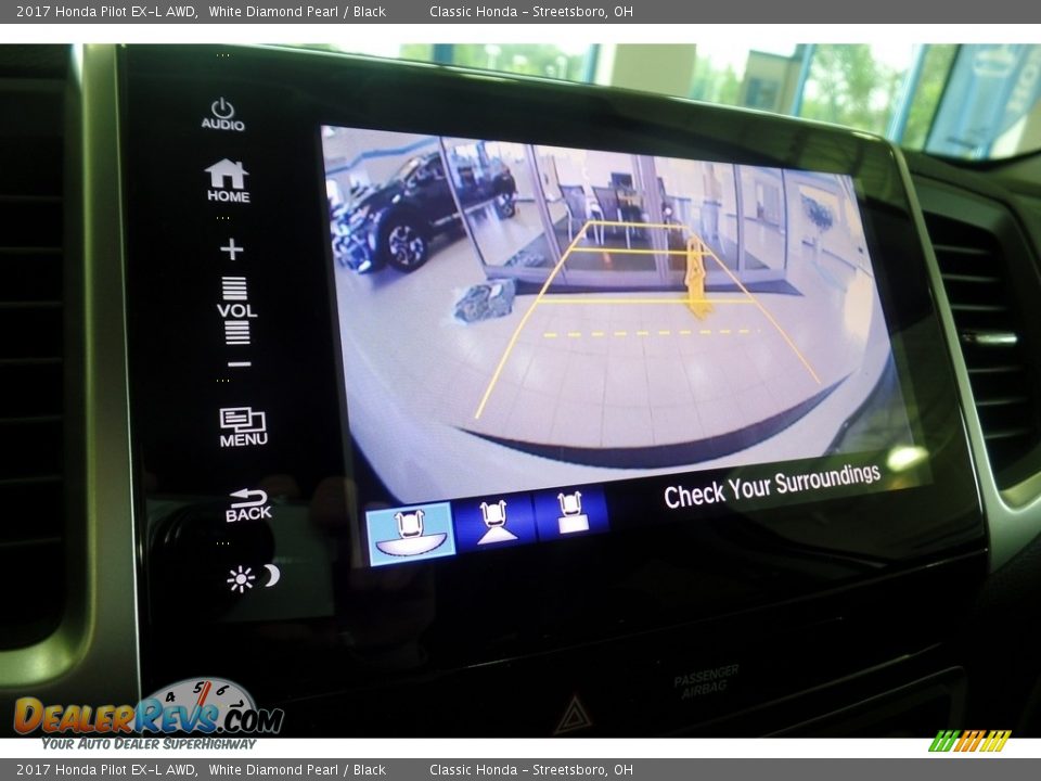 2017 Honda Pilot EX-L AWD White Diamond Pearl / Black Photo #13