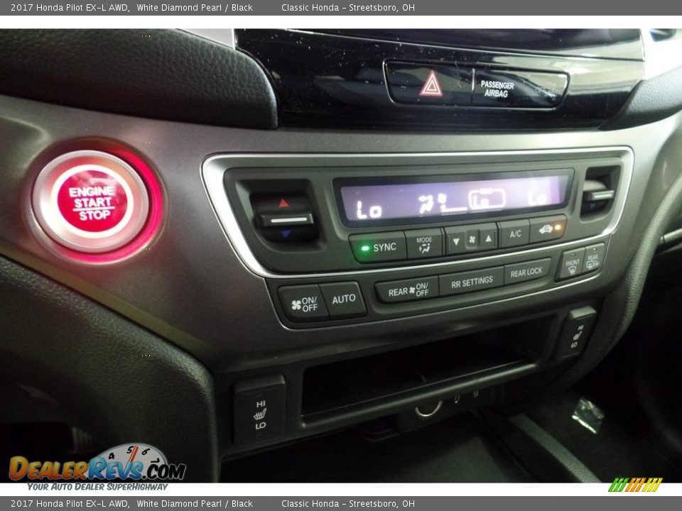 2017 Honda Pilot EX-L AWD White Diamond Pearl / Black Photo #14