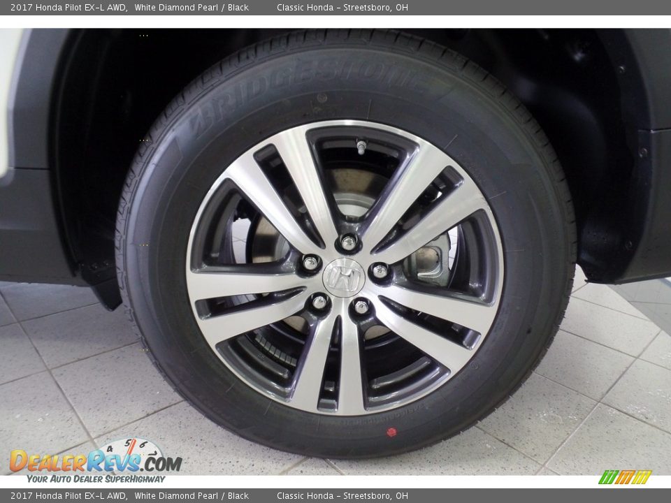 2017 Honda Pilot EX-L AWD White Diamond Pearl / Black Photo #18