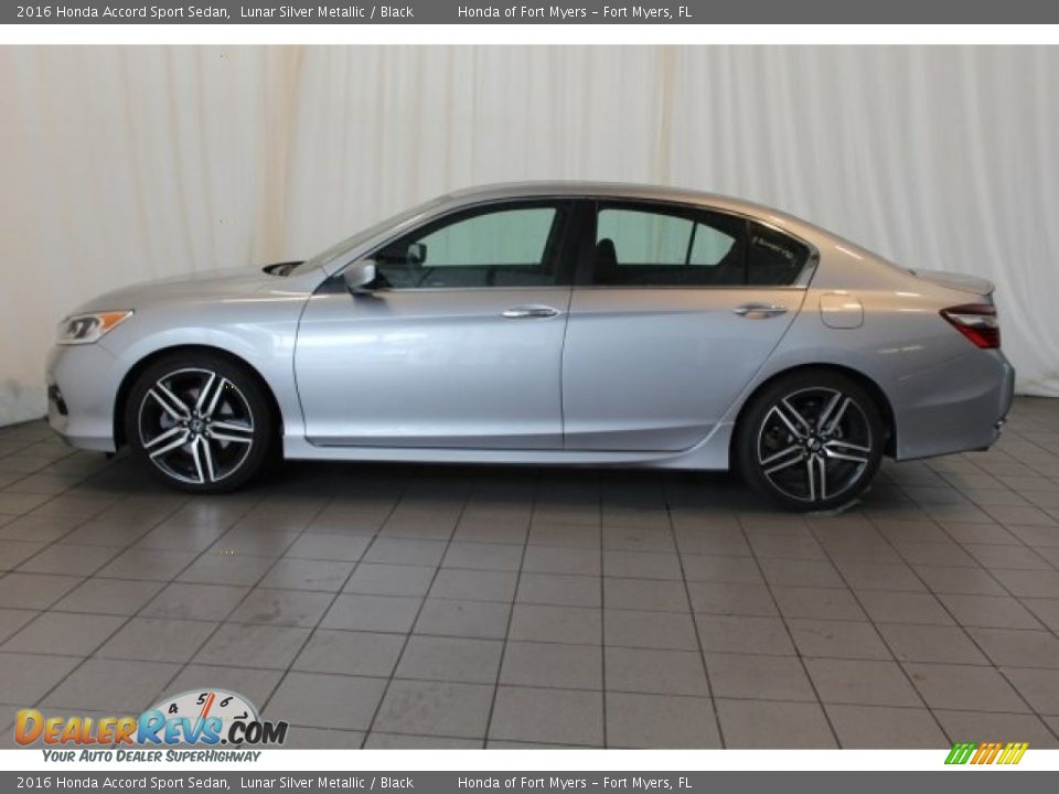 2016 Honda Accord Sport Sedan Lunar Silver Metallic / Black Photo #5