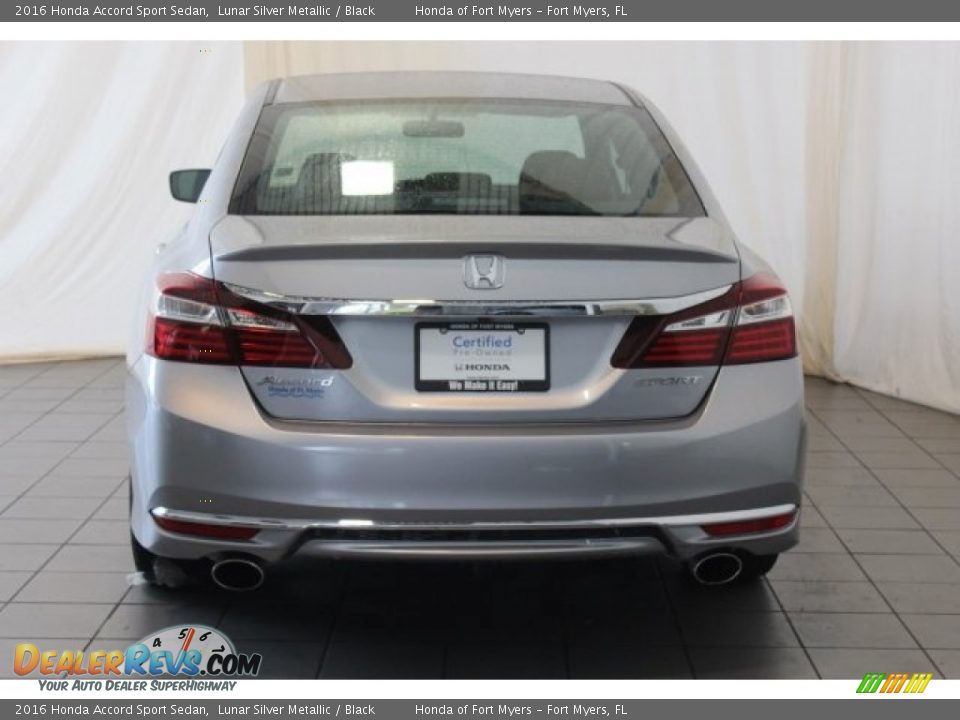 2016 Honda Accord Sport Sedan Lunar Silver Metallic / Black Photo #7