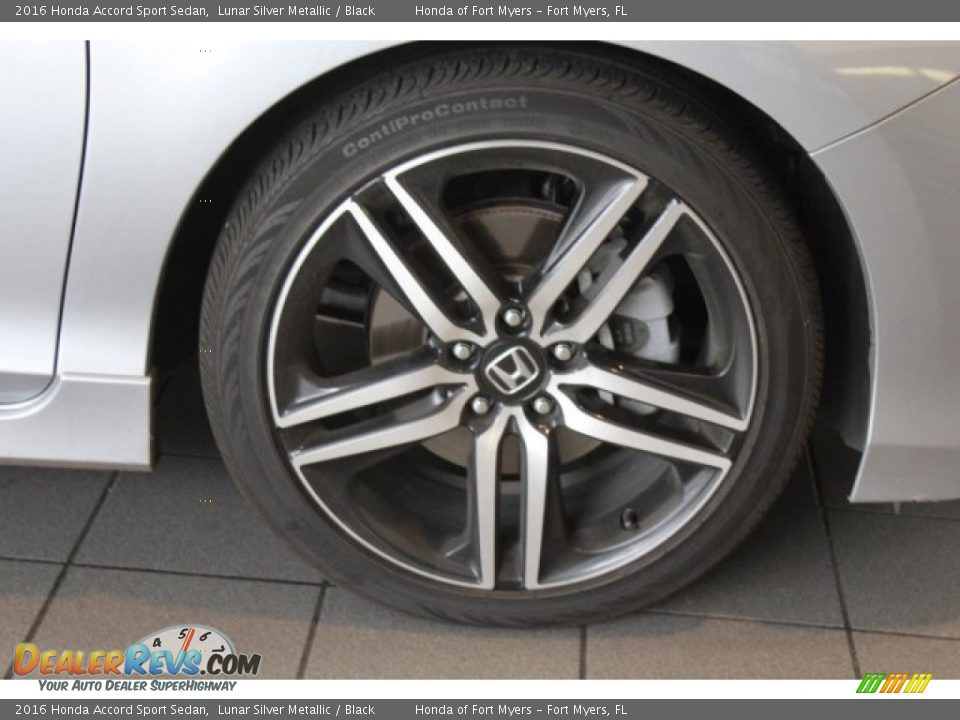2016 Honda Accord Sport Sedan Lunar Silver Metallic / Black Photo #8