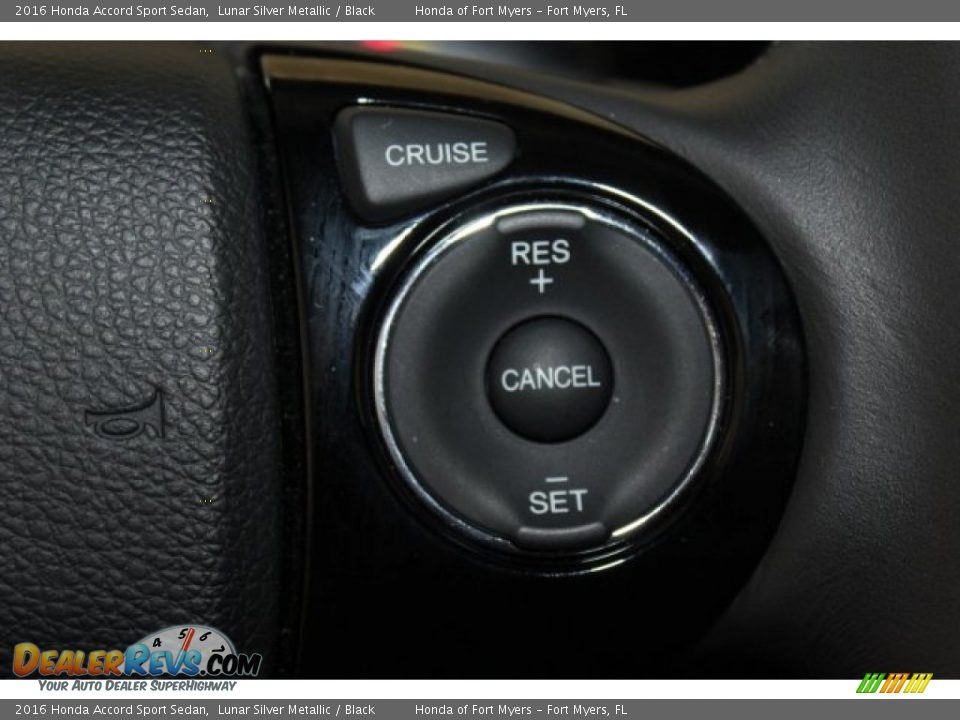 2016 Honda Accord Sport Sedan Lunar Silver Metallic / Black Photo #14