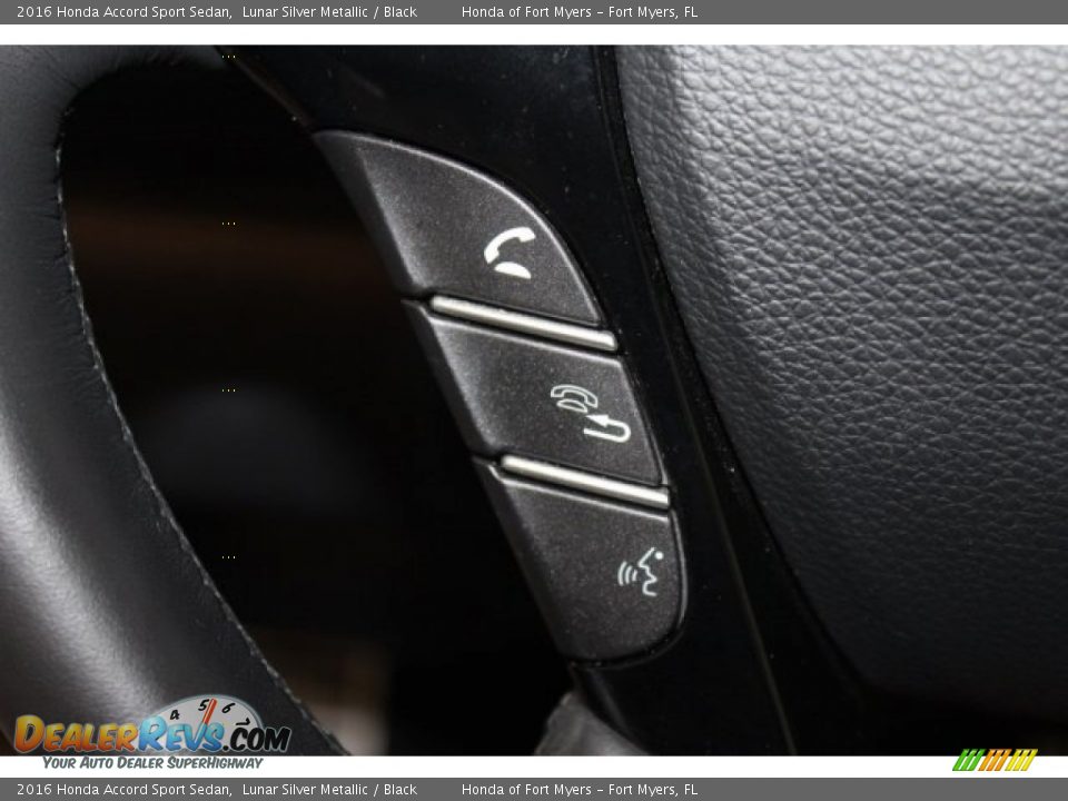 2016 Honda Accord Sport Sedan Lunar Silver Metallic / Black Photo #15