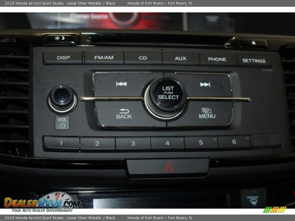 2016 Honda Accord Sport Sedan Lunar Silver Metallic / Black Photo #19