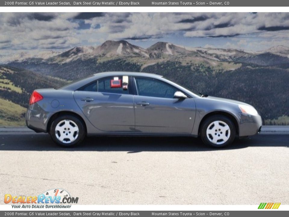2008 Pontiac G6 Value Leader Sedan Dark Steel Gray Metallic / Ebony Black Photo #2