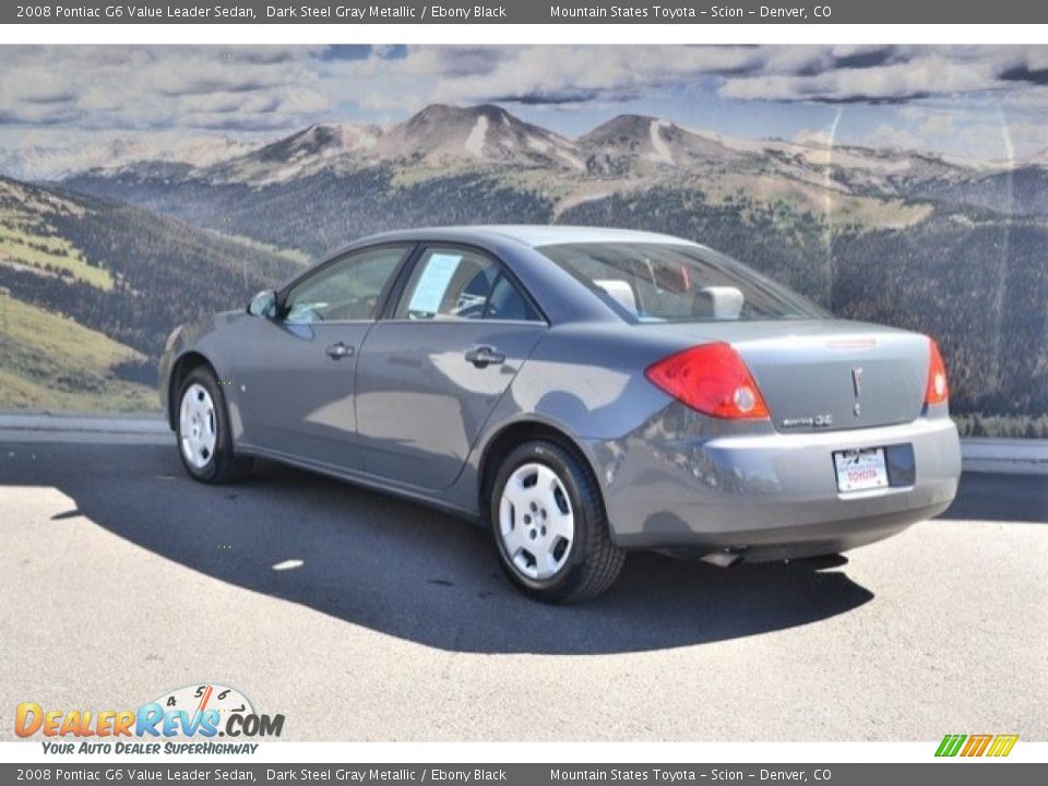 2008 Pontiac G6 Value Leader Sedan Dark Steel Gray Metallic / Ebony Black Photo #8