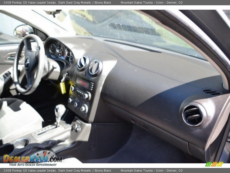 2008 Pontiac G6 Value Leader Sedan Dark Steel Gray Metallic / Ebony Black Photo #16