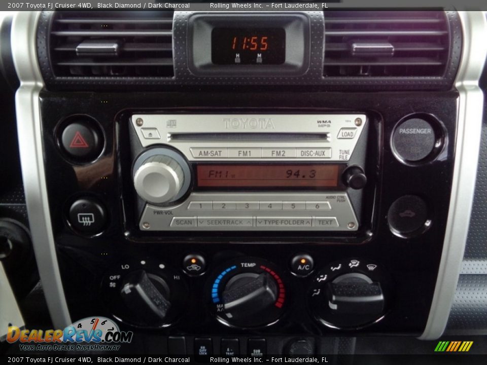 2007 Toyota FJ Cruiser 4WD Black Diamond / Dark Charcoal Photo #12