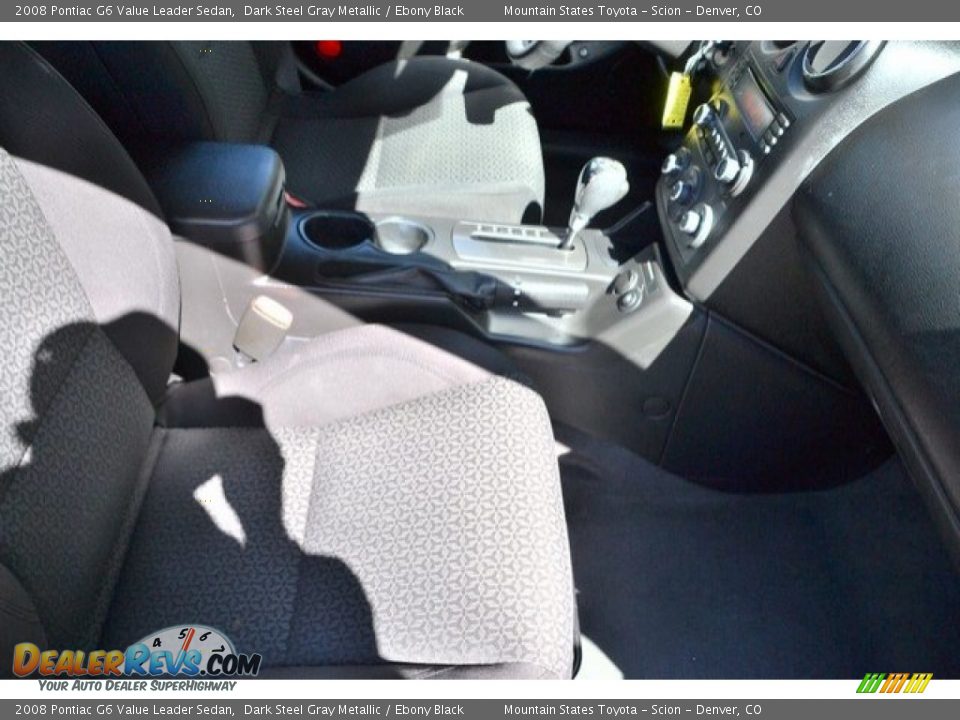 2008 Pontiac G6 Value Leader Sedan Dark Steel Gray Metallic / Ebony Black Photo #17