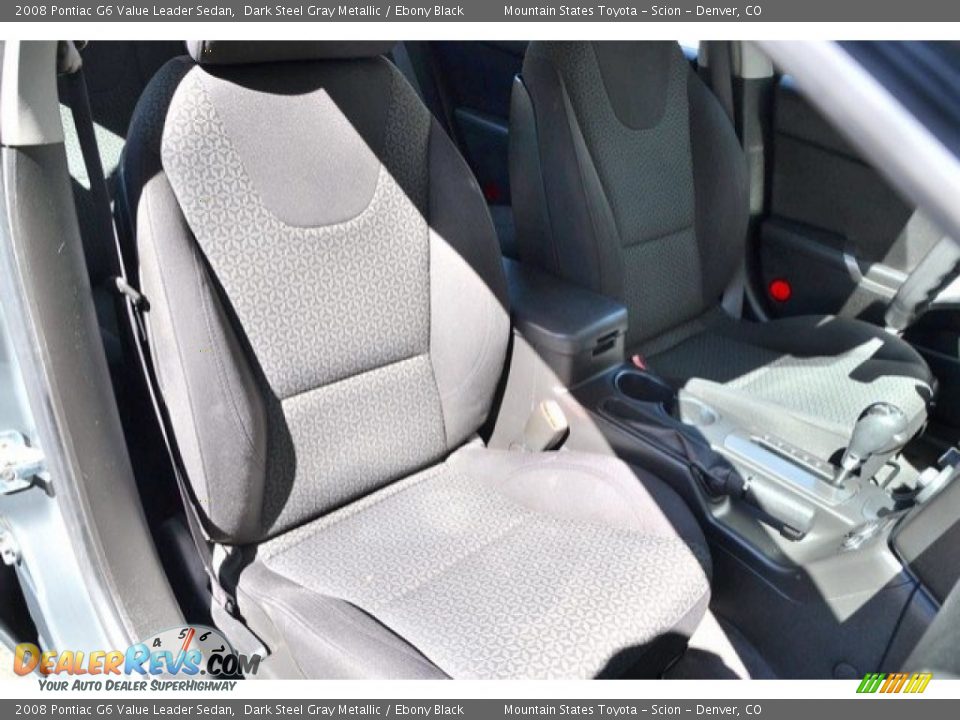 2008 Pontiac G6 Value Leader Sedan Dark Steel Gray Metallic / Ebony Black Photo #18