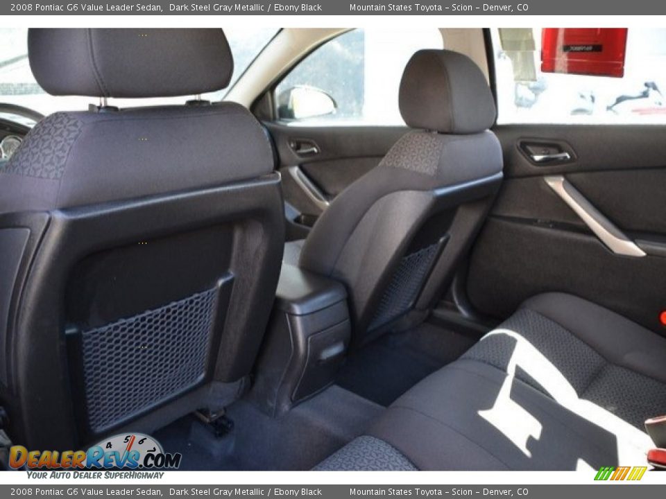 2008 Pontiac G6 Value Leader Sedan Dark Steel Gray Metallic / Ebony Black Photo #19