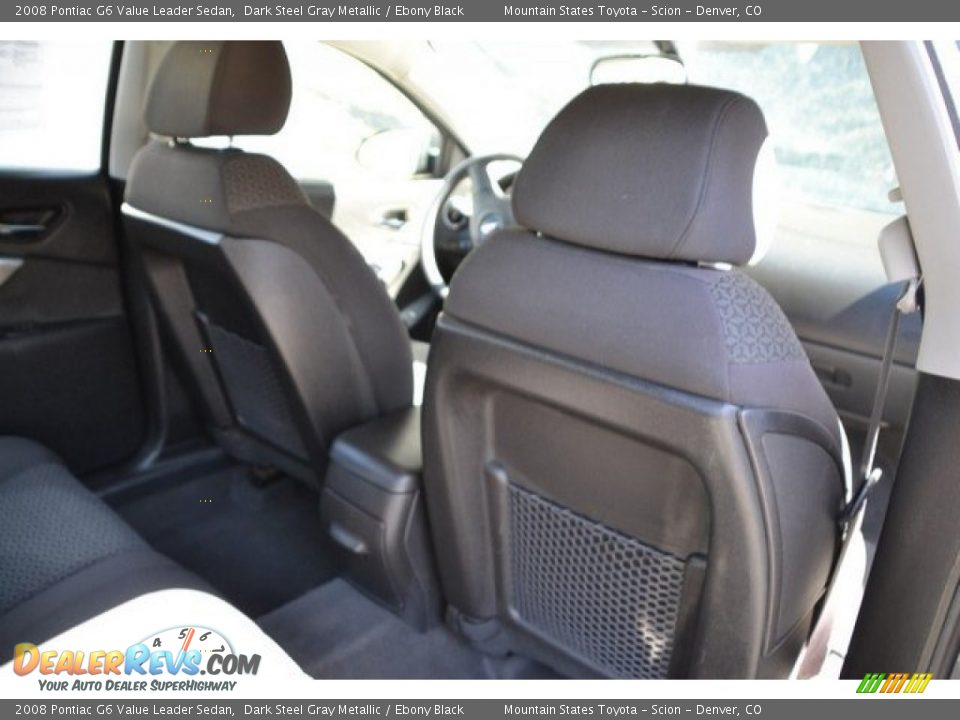 2008 Pontiac G6 Value Leader Sedan Dark Steel Gray Metallic / Ebony Black Photo #21