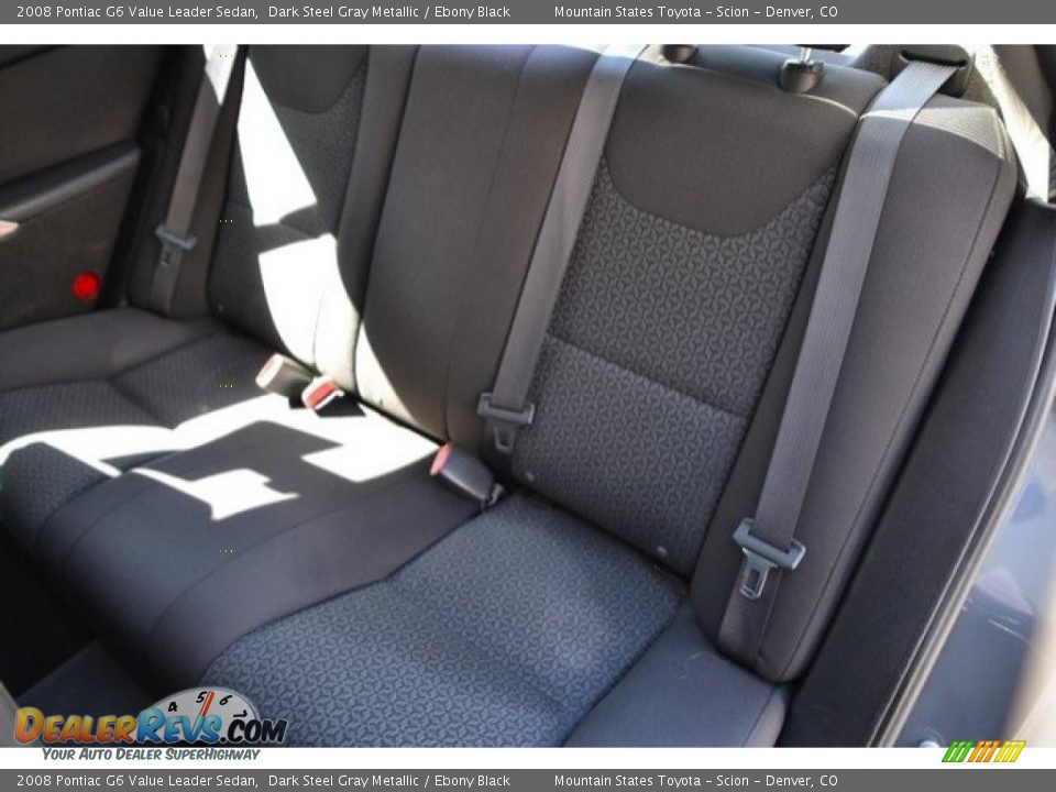 2008 Pontiac G6 Value Leader Sedan Dark Steel Gray Metallic / Ebony Black Photo #22