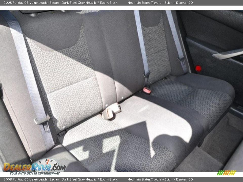 2008 Pontiac G6 Value Leader Sedan Dark Steel Gray Metallic / Ebony Black Photo #23
