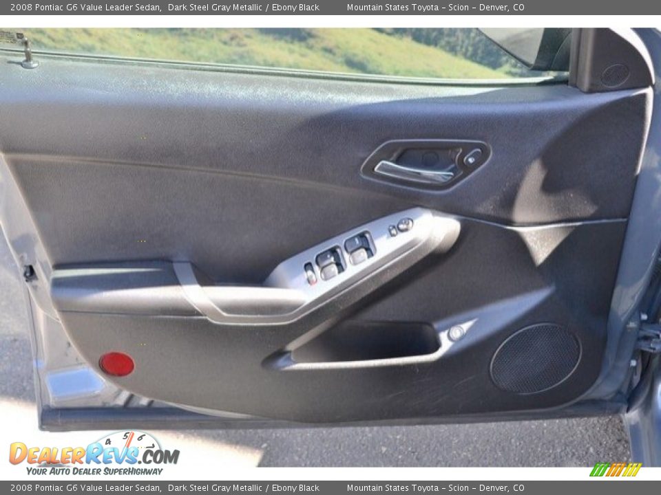 2008 Pontiac G6 Value Leader Sedan Dark Steel Gray Metallic / Ebony Black Photo #24