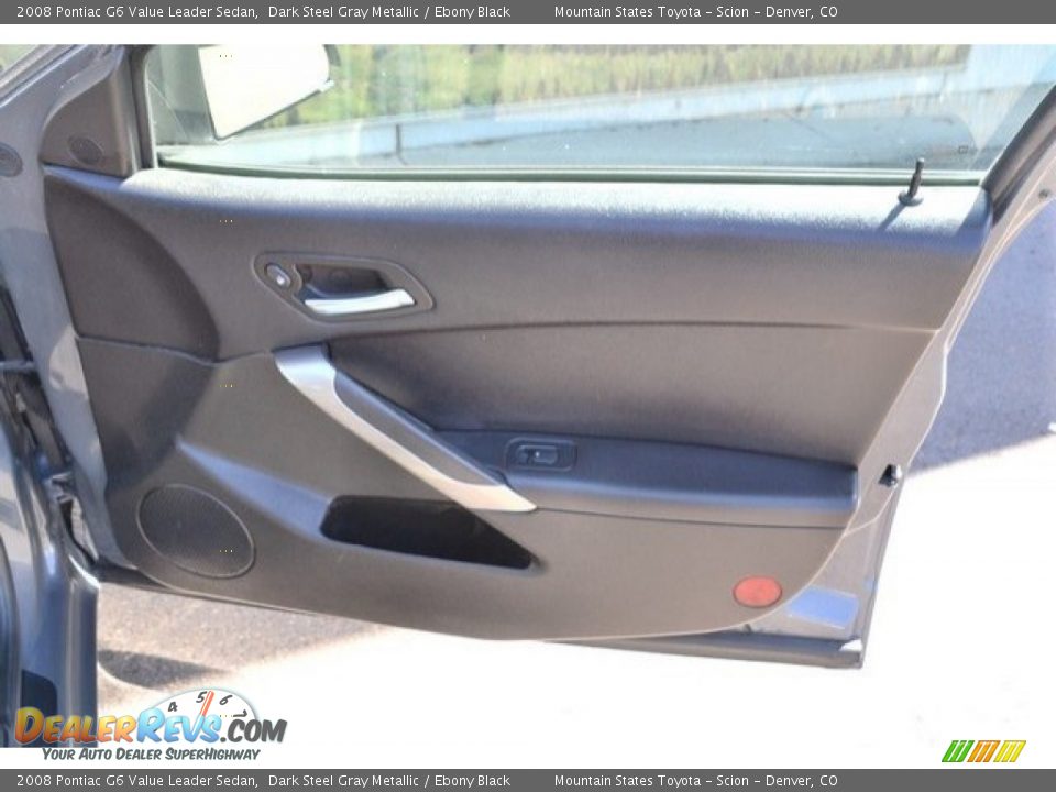 2008 Pontiac G6 Value Leader Sedan Dark Steel Gray Metallic / Ebony Black Photo #25