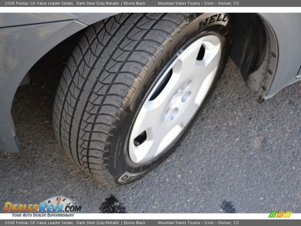 2008 Pontiac G6 Value Leader Sedan Dark Steel Gray Metallic / Ebony Black Photo #28