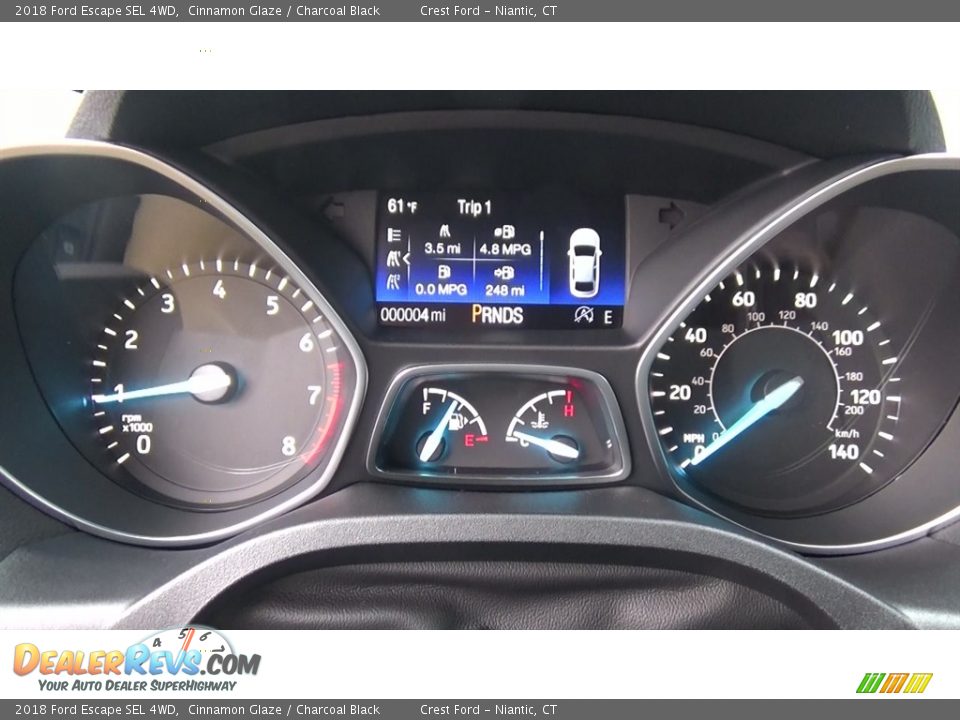 2018 Ford Escape SEL 4WD Cinnamon Glaze / Charcoal Black Photo #14