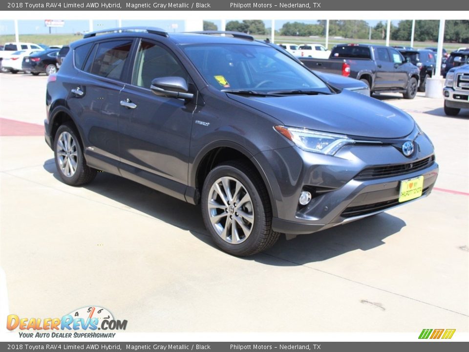 2018 Toyota RAV4 Limited AWD Hybrid Magnetic Gray Metallic / Black Photo #3