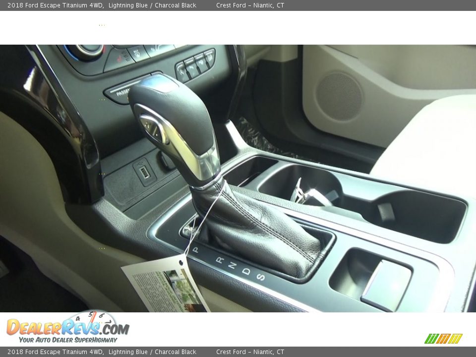 2018 Ford Escape Titanium 4WD Lightning Blue / Charcoal Black Photo #17