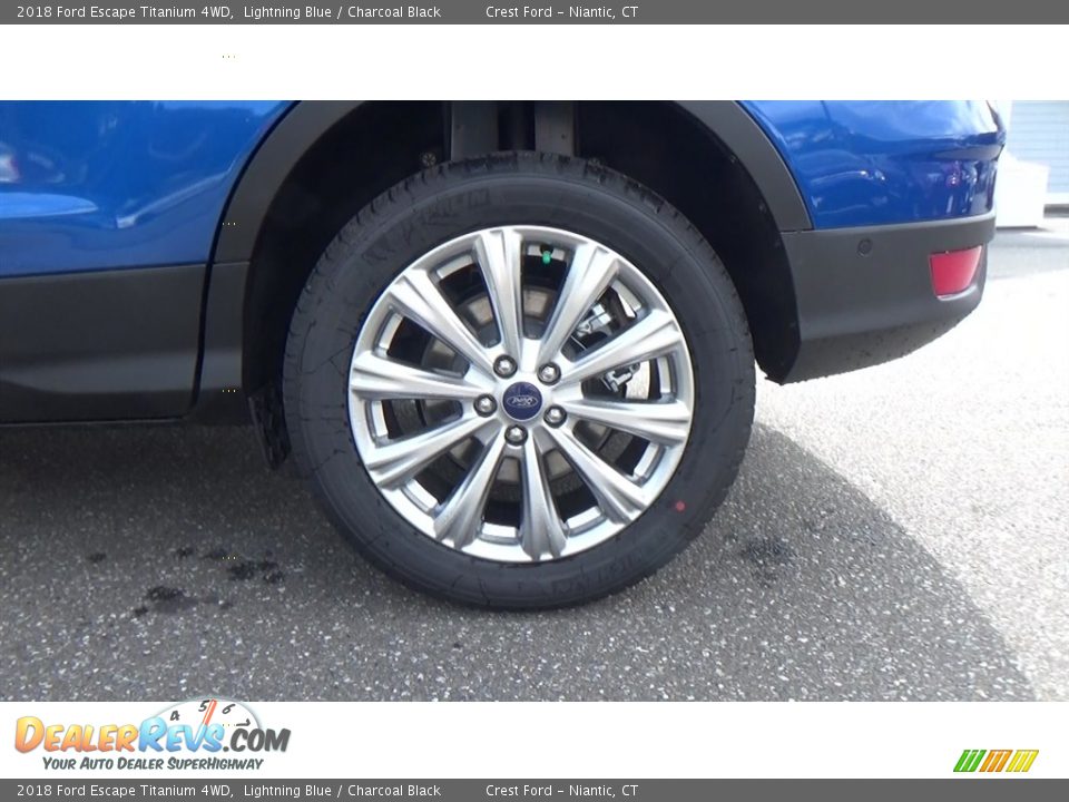 2018 Ford Escape Titanium 4WD Lightning Blue / Charcoal Black Photo #20
