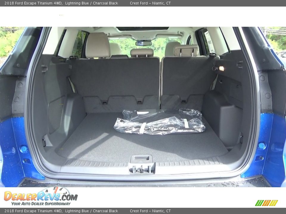 2018 Ford Escape Titanium 4WD Lightning Blue / Charcoal Black Photo #21