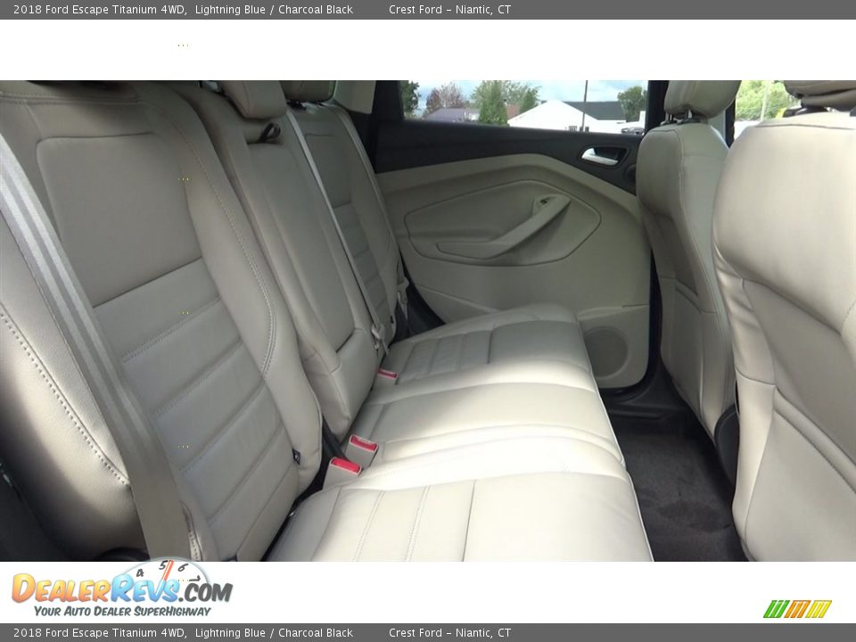 2018 Ford Escape Titanium 4WD Lightning Blue / Charcoal Black Photo #23