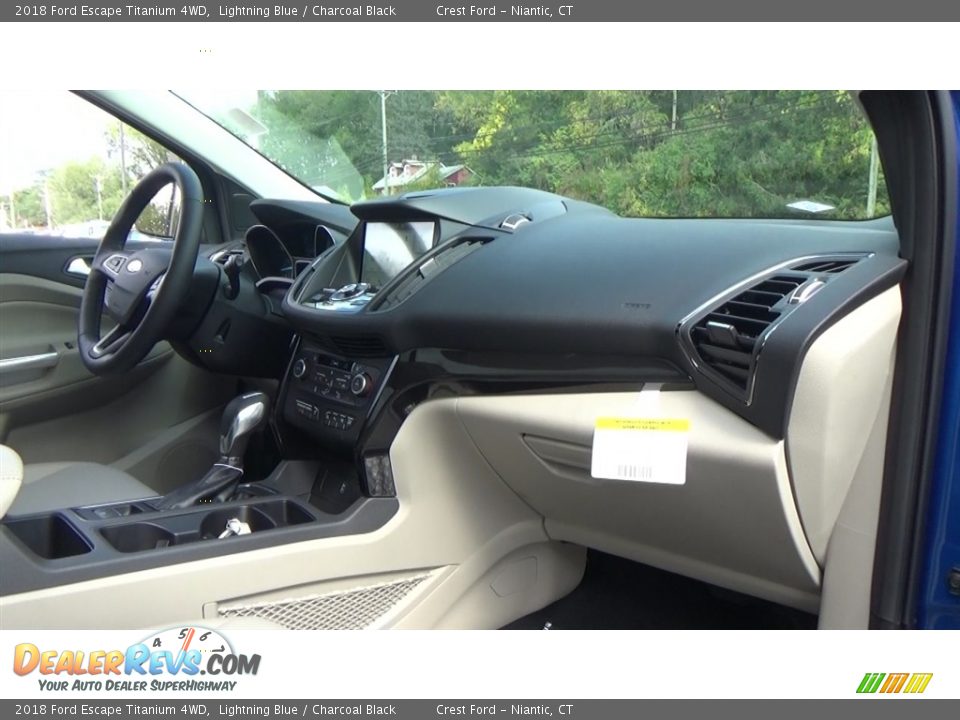 2018 Ford Escape Titanium 4WD Lightning Blue / Charcoal Black Photo #25