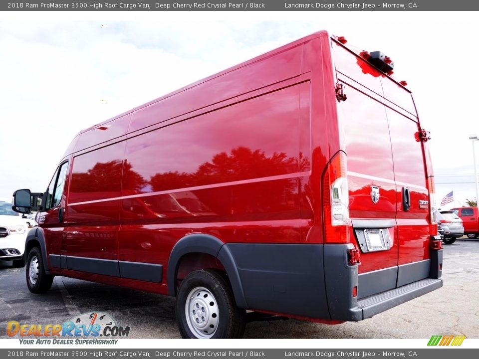 2018 Ram ProMaster 3500 High Roof Cargo Van Deep Cherry Red Crystal Pearl / Black Photo #2