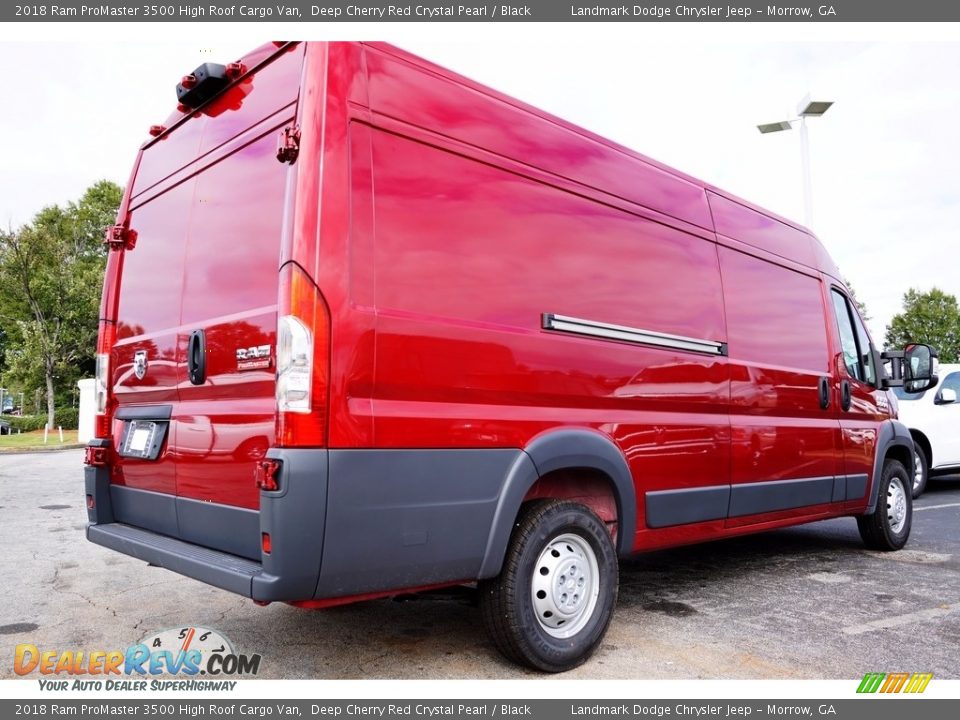 2018 Ram ProMaster 3500 High Roof Cargo Van Deep Cherry Red Crystal Pearl / Black Photo #3